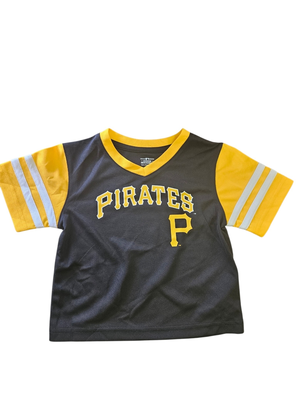 Genuine Merchandise Infant 12M Pittsburgh Pirates Black & Yellow Jersey Top NEW